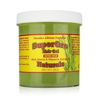 SuperGro Extra Hold Gel for Natural Hair Styling - 16 oz