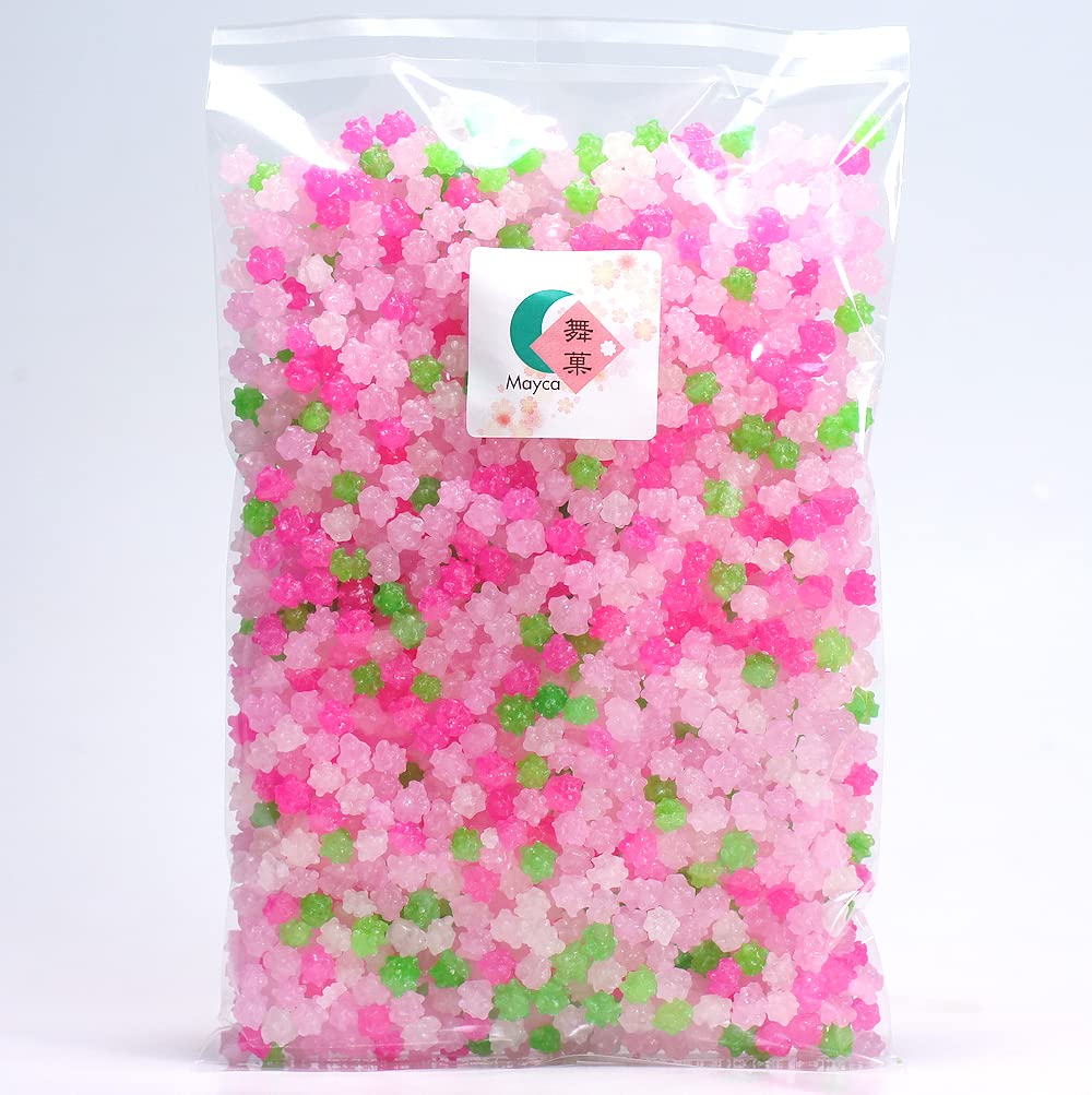 Konpeito Japanese Tiny Sugar Candy Crystal 100g (Sakura Big bag 500g)