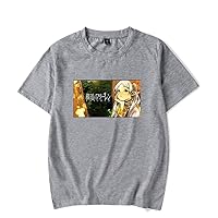 Anime Sousou no Frieren Beyond Journey's End Round Neck T-Shirt Unisex Casual Printed Short Sleeve Top