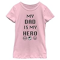 Marvel Classic Dad is My Hero Girls Short Sleeve Tee Shirt