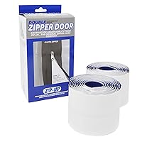 ZIP-UP Products Cloth Zipper Peel & Stick Door - 84