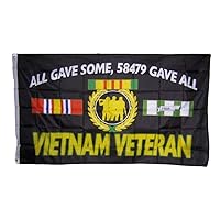 3x5 Vietnam Veteran All Gave Some 58479 Gave All Military Banner Flag USA 5x3 Premium Fade Resistant