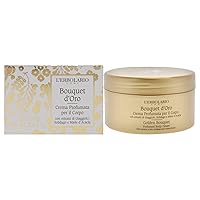 L’Erbolario Golden Bouquet Perfumed Body Cream - Moisturizer for Dry Skin - Iris, Goldenrod, and Acacia Honey - Almond Butter and Vitamin E - 8.4 oz