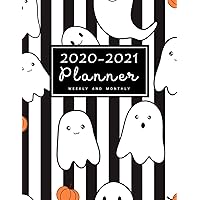 2020-2021 Weekly & Monthly Planner: 2 Year Calendar Schedule, Squares Quad Ruled, Dot Notes, Monthly Goals Setting, Action Plan, No Holiday Halloween Ghost (January 2020 through December 2021) 2020-2021 Weekly & Monthly Planner: 2 Year Calendar Schedule, Squares Quad Ruled, Dot Notes, Monthly Goals Setting, Action Plan, No Holiday Halloween Ghost (January 2020 through December 2021) Paperback