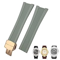 Rubber Silicone Watch Band for Patek Philippe PP 5711 5712G Nautilus Wristband 25mm Black Blue Brown Watchband Sports Strap Men