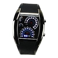 VALICLUD Unisex LED Wrist Watch Men's Watch LED Sports Watch Blue LED Wrist Watch LED Aviation Watch Digital