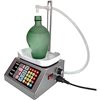 Liquid Filling Machine, 8-3000ml Electric Weighing Filler, 3.5L/ Min, Applicable Bottle Height 0-300mm, Automatic Weighing Quantitative Dispensing, for Essential Oil/Oral Liquid/Perfume/Juice