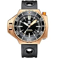 Mens Diver Watches, Men Automatic Watch Military Bronze Diving 1200M Water Resistant Self Wind Mechanical Wristwatch BGW-9 Luminous Sapphire Mirror NH35 Rubber Strap