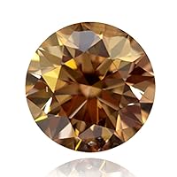 0.68 Ct 5.70 Mm Vs1 Round Cut Loose Moissanite Use 4 Pendant/Ring Brown Color