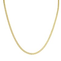 14K Yellow Gold Filled 3.3MM Curb Link Chain