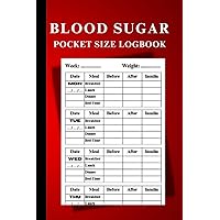 Pocket Sized Blood Sugar Tracker: 52-Week Personal Glucose Monitoring Log with Pre- and Post-Meal Readings, Insulin Doses & Extra Notes Space: Stay On Top, Week by Week!