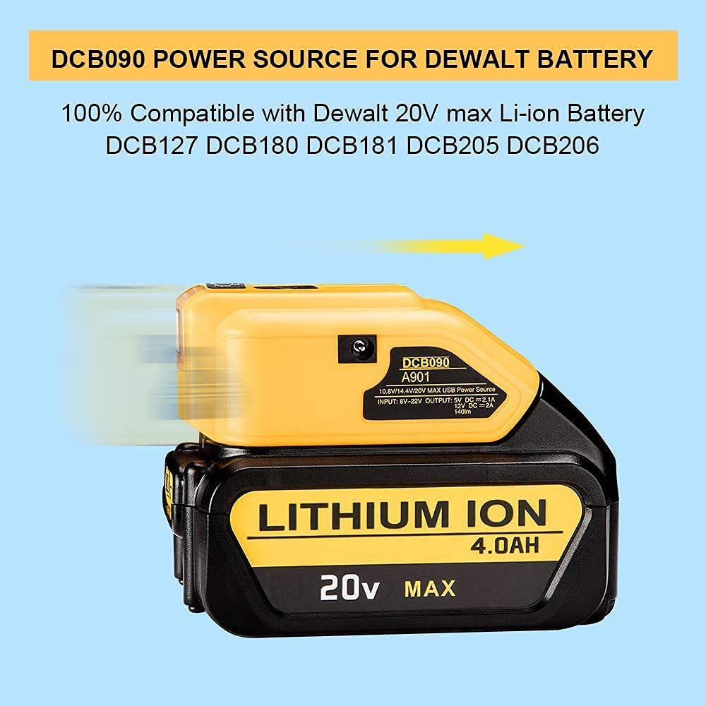 LED Worklight for DEWALT Cordless Tools 14.4V/20V Slider Li-ion Batteries Max 