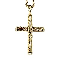 Cross S Men Women 925 Italy Gold Finish Iced Silver Charm Ice Out Pendant Stainless Steel Real 3 mm Rope Chain, Mans Jewelry, Iced Pendant, Rope Necklace 16