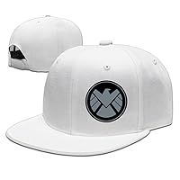 Popular Agents of S.h.i.e.l.d Superheroes Logo Baseball Snapbacks Hats Flat Caps White