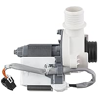 AMI PARTS WH23X28418 Drain Pump Assembly WH23X24178 b40-3a01 Washer Drain Pump & Motor Fit for GE/Hotpoint Replace WH23X27574 AP6796897 AP5999520 AP6889136 PS12582968 PS11729491 PS1273115
