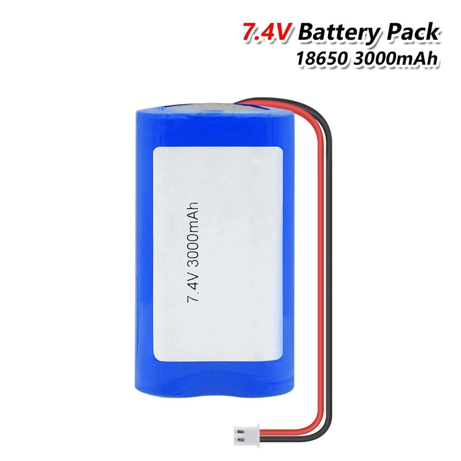 CSTAL 7.4V 3000Mah Lithium Battery Pack, High Performance Backup Battery with XH2.54 Connector, for DIY Power Bank Remote Control Flashlight