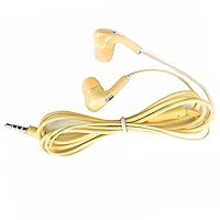 Earphone Headphones Earbud Heavy Bass Earpiece Wired Control Ear Canal Phone Earbud Headphones (Yellow)