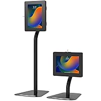 Floor-to-Desk Security Kiosk - CTA Premium Height-Adjustable Floor-to-Desk Security Kiosk for iPad 7th/ 8th/ 9th Gen 10.2
