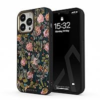 BURGA Elite Phone Case Compatible with iPhone 14 PRO - Blossom Floral Pattern Flowers - Cute But Tough with CloudGuard 2-in-1 Defense System - iPhone 14 PRO Protective Scratch-Resistant Hard Case