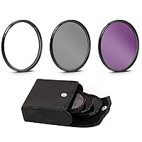 3PCS 49-77mm Lens for Cannon for Cannon for Nikon for Sony Digital Camera Lens UV+CPL+FLD Lens Filter Accessory Part