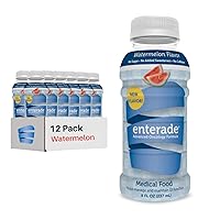 enterade AO Watermelon, 12 Pack, Specially Formulated to Reduce Treatment GI Side Effects, Supportive Care Beverage, Stevia-Free,Liquid, 8 oz Bottles (12 Pack)