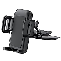 Cell Phone Holder for Car, CD Slot Car Phone Mount, One Button Release Easy Installation CD Player Car Phone Holder Mount Compatible with iPhone 15 14 13 12 11 Pro XR XS MAX Galaxy S20 S20+ S10 S9 S8