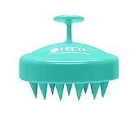 Scalp Massager Hair Growth, Scalp Scrubber with Soft Silicone Bristles for Hair Growth & Dandruff Removal, Hair Shampoo Brush for Scalp Exfoliator, Green