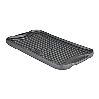 Viking Culinary Cast Iron Reversable Pre-seasoned Griddle, 20 inch, Oven Safe, Handwash Only