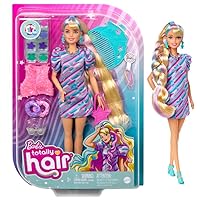 Totally Hair Doll, Star-Themed with 8.5-inch Fantasy Hair & 15 Styling Accessories (8 with Color-Change Feature)