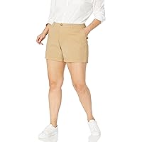 Amazon Essentials Women's 5 Inch Inseam Chino Short (Available in Plus Size)