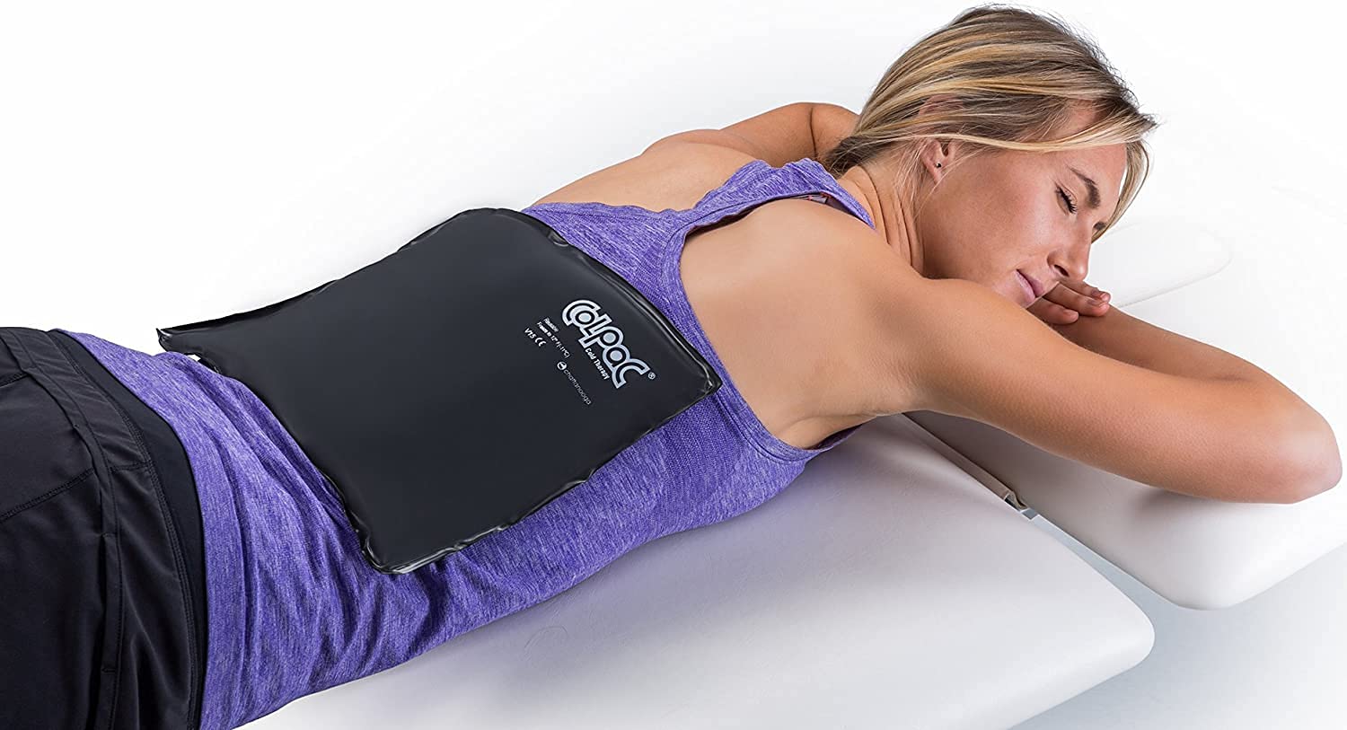 Chattanooga ColPac - Reusable Gel Ice Pack - Black Polyurethane - Standard - 10 in x 13.5 in - Cold Therapy - Knee, Arm, Elbow, Shoulder, Back - Aches, Swelling, Bruises, Sprains, Inflammation