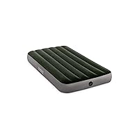 Intex 64107E Dura-Beam Standard Prestige Air Mattress: Fiber-Tech – Twin Size – 10in Bed Height – 300lb Weight Capacity – Pump Sold Separately