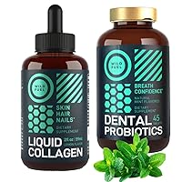 WILD FUEL Concentrated Liquid Collagen Peptides and Dental Probiotics for Fresh Breath Bundle