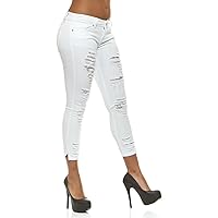 V.I.P. JEANS Women's Juniors Plus Size Ripped Slits Distressed High Waisted Exposed Buttons