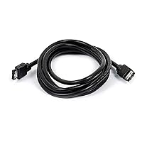 Monoprice Data Cable - 6 Feet - Black | SATA 6 Gbps External Shielded Cable - eSATA to eSATA (Type I to Type I)