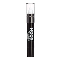 Face Paint Stick / Body Crayon makeup for the Face & Body by Moon Creations - 0.12oz - White