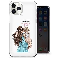 Super Mom Mother Phone Case Family Baby Love Clear Soft Gel Cover for iPhone 5, iPhone 5s, iPhone SE - design 1 - A14