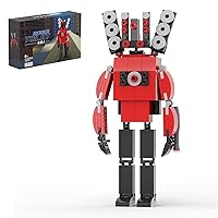 Skibi Toilet Speakerman Boss Building Blocks Set, Compatible with Lego, Speakerman Titan Model Toy Action Figure, Collectible Gifts for Kids Fans Aldults Birthday (189Pcs)