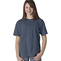 Comfort Colors Big Boys Set in Sleeves Double Needle T-Shirt, Denim, X-Large