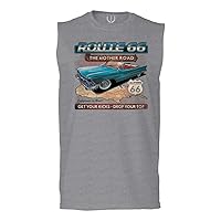 The Mother Road California Route 66 cali Republic Vintage car for Men's Muscle Tank Sleeveles t Shirt