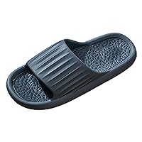 Mens Sandals with Arch Support Orthotic Flip Flops for Plantar Fasciitis Flat Feet Indoor Outdoor Beach Slippers