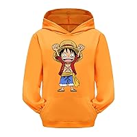 Boys Girls Casual Trendy Hip Hop Hoodies-One Piece Long Sleeve Hooded Pullover Sweatshirts with Front Pocket