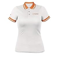 Polo shirt, dry fit, white, for women, size M
