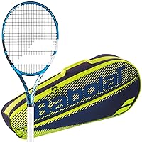 Babolat Evo Drive Strung Tennis Racquet Bundled with an RH3 Club Essential Tennis Bag in Your Choice of Color