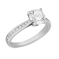 1.25ct GIA Certified Round Diamond Engagement Ring in Platinum