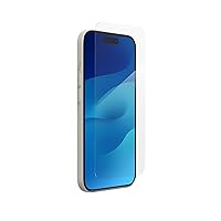 InvisibleShield Glass Elite iPhone 15 Screen Protector - 5X Stronger with Reinforced Edges, Scratch & Smudge-Resistant Surface, Easy to Install, 6