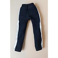 Black 1/12 Scale Sports Pants Model for 6