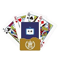Saplings SLE Small TV Face Original Royal Flush Poker Playing Card Game