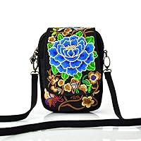 I8 Phone Case Mens Wallet Purse Ethnic Womens Backpack Bag Style Mini Embroidered Small Retro Coin Wallet