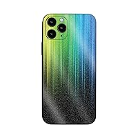 MightySkins Glossy Glitter Skin for Apple iPhone 12 Pro - Rainbow Streaks | Protective, Durable High-Gloss Glitter Finish | Easy to Apply, Remove, and Change Styles | Made in The USA